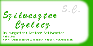 szilveszter czelecz business card